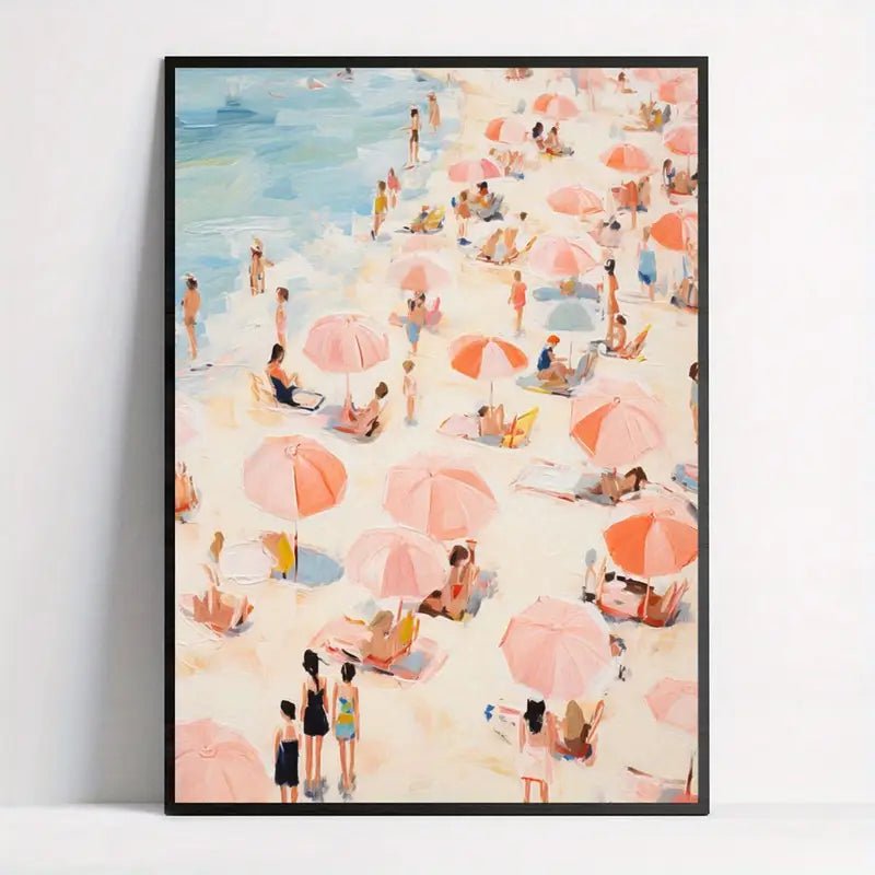 Tableau - OceanVibe™ - Parasols Roses - Maison agréable