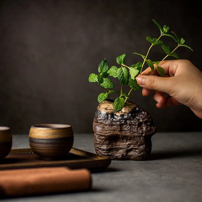 Vase en Céramique - NeoAntiqueVase™ - Rocher - Maison agréable