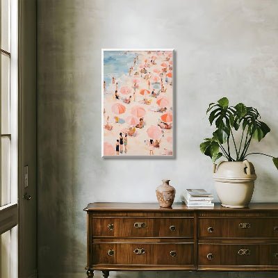 Tableau - OceanVibe™ - Parasols Roses - Maison agréable
