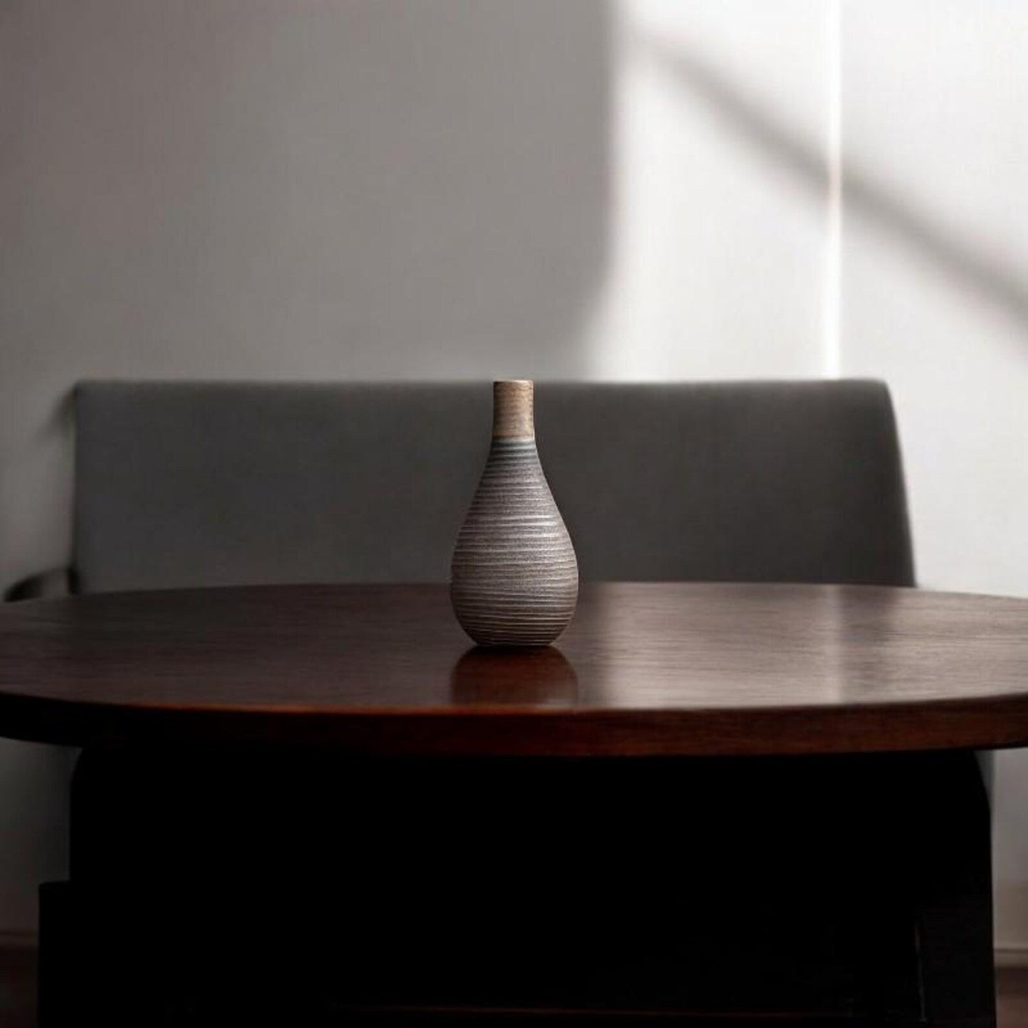 Vase en Céramique - NeoAntiqueVase™ - Bouteille Strié - Maison agréable