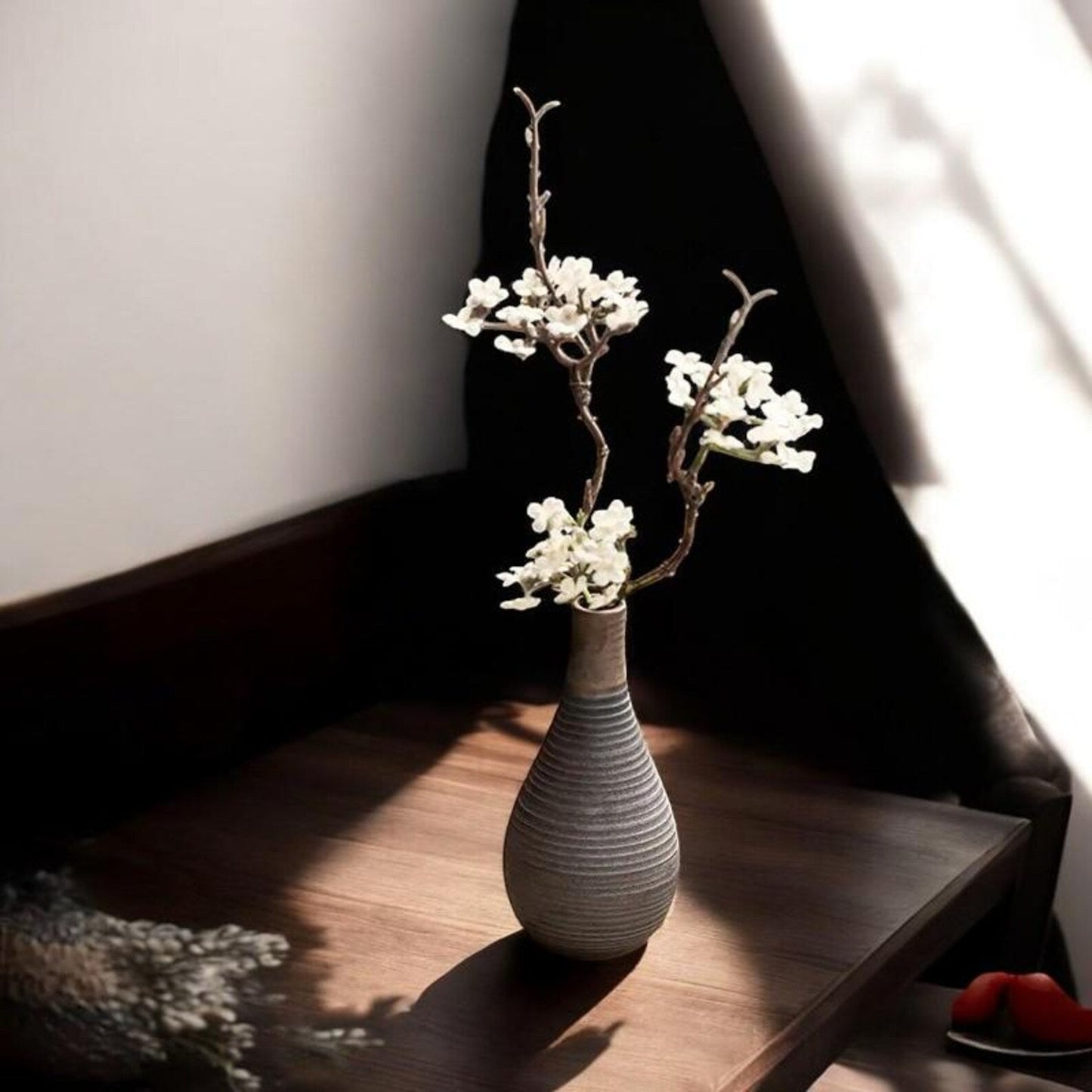 Vase en Céramique - NeoAntiqueVase™ - Bouteille Strié - Maison agréable
